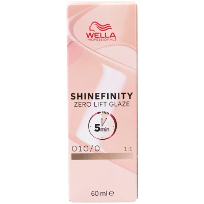 Afbeelding van Permanente Kleur Wella Shinefinity Color Nº 010/0 60 ml