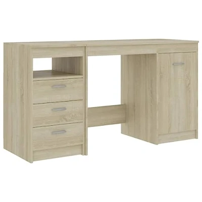 Image de vidaXL Bureau Chêne sonoma 140x50x76 cm Bois d’ingénierie3054783