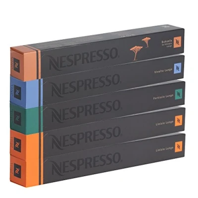 Afbeelding van NESPRESSO Origineel, keuze aan Lungo koffie, lichte tot donkere roosters, 50 koffiecapsules