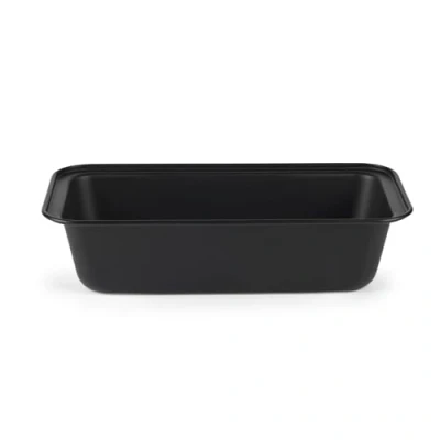 Afbeelding van Salter BW12552EU7 Bakes Cakevorm 27 cm pan met antiaanbaklaag voor brood en cake, diep, ovenvast tot 220 C, PFOA vrij, citroentaarten, vers brood, bananenbrood, zwart