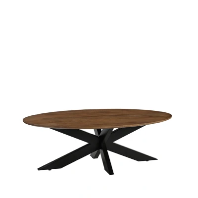 Afbeelding van LABEL51 Salontafel James Ovaal Naturel 130cm