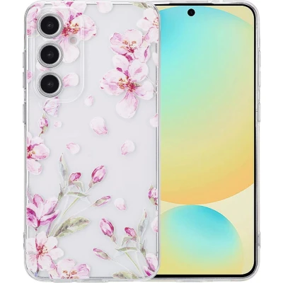 Afbeelding van imoshion hoesje Geschikt voor Samsung Galaxy S24 FE Siliconen Design Meerkleurig / Blossom Watercolor