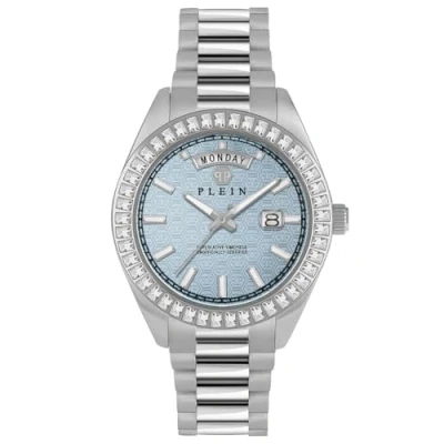 Afbeelding van Philipp Plein Date Superlative Gent PWPNA0524 Horloge Staal Zilverkleurig Ø 42 mm