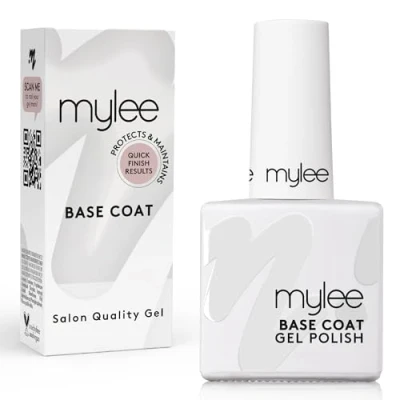 Image de Mylee Base Coat 10 ml UV/LED Nail Art Manucure Pédicure pour un usage professionnel et privé Dure jusqu&#039;à 2 semaines, facile à appliquer, ne s&#039;écaille pas, durable sûr