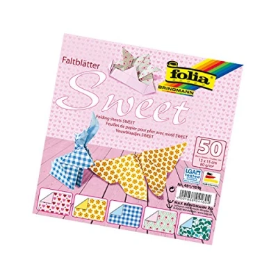 Afbeelding van Folding Sheets 15x15cm 80g 10x5 Ass. Sweet