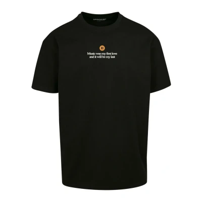 Afbeelding van Upscale by Mister Tee KPOP Heavy Tshirt print, Heren, Maat: XS, Black