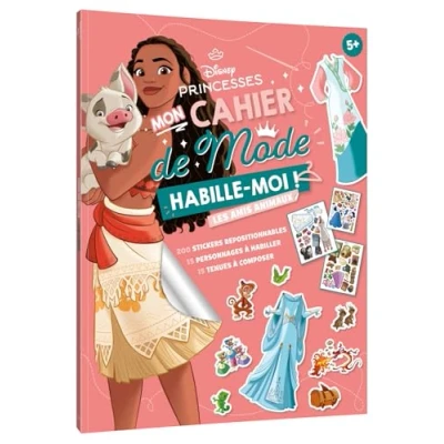Afbeelding van DISNEY PRINCESSES HABILLE MOI MON CARNET DE MODE ANIMAUX