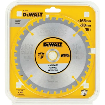 Afbeelding van DeWalt DT1911 Cirkelzaagblad 165 x 20 36T Aluminium
