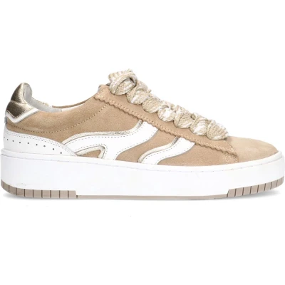 Afbeelding van sacha Sneakers laag, Dames, Maat: 41, Beige Schoenen