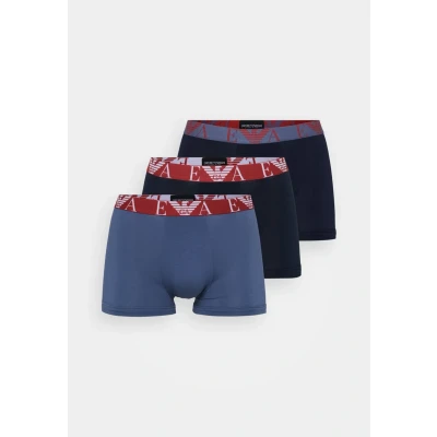 Afbeelding van Emporio Armani Trunk 3 PACK Onderbroeken, Heren, Maat: Medium, Blu/vin indi