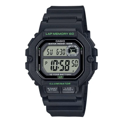 Afbeelding van Horloge Heren Casio ILLUMINATOR Zwart (Ø 44,5 mm)