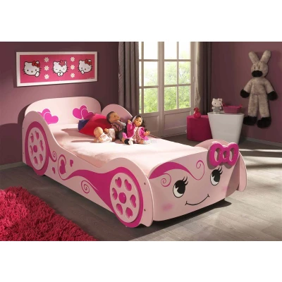 Afbeelding van Vipack Pretty Girl autobed 90x200 roze