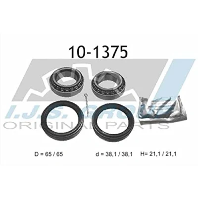 Afbeelding van IJS GROUP 10 1375 Wiellagerset Vooras, Links, rechts 65mm