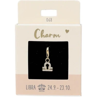 Afbeelding van Depesche 11785 068 Express Yourself Charms hanger voor kettingen en armbanden, schalen, goudkleurig, als klein cadeau