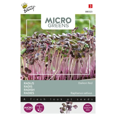 Afbeelding van Microgreens Radijs (rood) Buzzy