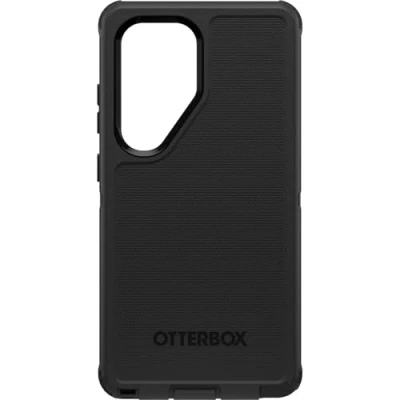 Image de OtterBox Defender Series Coque de protection pour téléphone portable robuste silicone, mousse viscoélastique noir Samsung Galaxy S25 Ultra