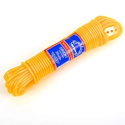 Afbeelding van EVERLASTO Droogrek van PVC, 20 m dik, 4,8 mm, geel