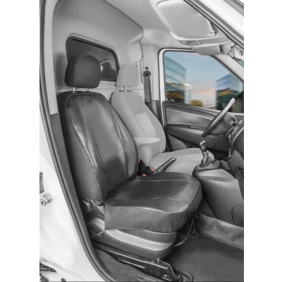Afbeelding van Autostoelhoes Transporter Fit Kunstleer antraciet geschikt voor Opel Combo (X12), Enkele zetel Passagier