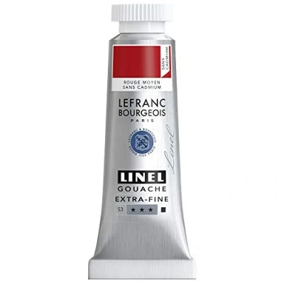 Afbeelding van Lefranc &amp; Bourgeois Linel Gouache Extra Fine Cadmium Free Medium Red 174 14ml