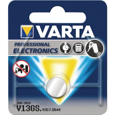Afbeelding van Varta V76PX alkaline batterij, 10L14, 357, SR44, GS13, 5,4 x 11,6 mm