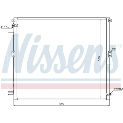 Afbeelding van Nissens Airco condensor 940167