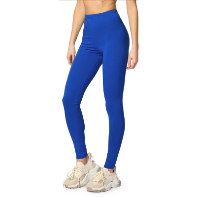 Afbeelding van Merry Style MS MS10 198 LE Dames Leggings Sport Vrijetijdsbroek Lang Katoen Sporbroek Yogabroek Kobalt 4XL