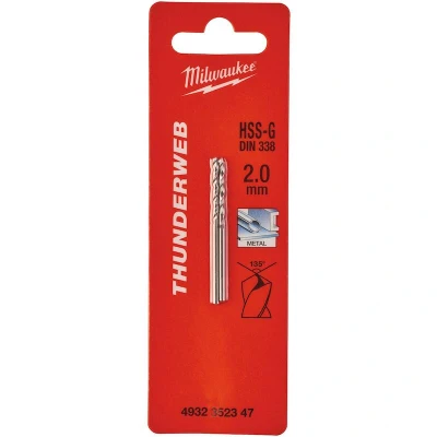 Afbeelding van MILWAUKEE 4932352347 THUNDERWEB HSS G metaalboor 2x49x24mm (2 st.)