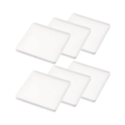 Afbeelding van Yamazaki Home 6 stuks vierkante siliconen onderzetters wit