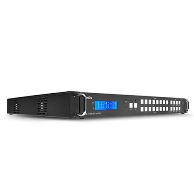 Image de Lindy 8x8 HDMI 18G Matrix with Video Wall Scaling Commutateur vidéo/audio Géré Montable sur rack CA 100 240 V