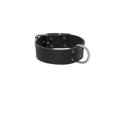 Afbeelding van Adori Halsband Vetleder Met Print Zwart Hondenhalsband 50x4.0 cm