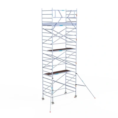 Afbeelding van Professionele rolsteiger 135x250x8.20m werkhoogte carbondeck lichtgewicht
