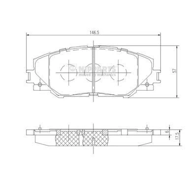 Afbeelding van Nipparts Remblokset N3602138