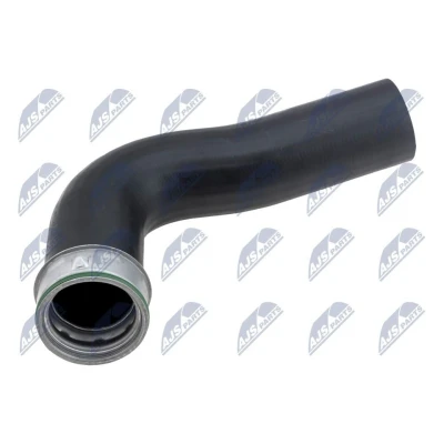 Afbeelding van NTY GPP VW 079 Laadluchtslang AEM (ethyleen acrylaat rubber) VOLKSWAGEN: Golf 5, Touran I, Caddy 3, AUDI: A3 Hatchback, Sportback, Convertible