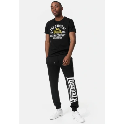 Afbeelding van Lonsdale Normale Passform Cloghfin Tshirt print, Heren, Maat: XXL, Black yellow white