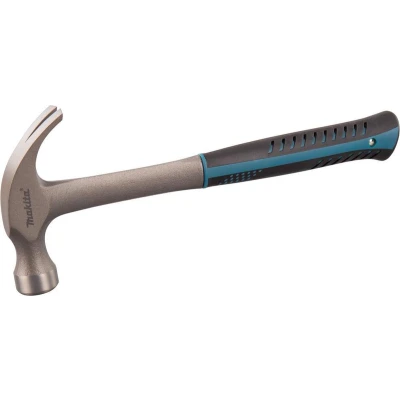 Afbeelding van Makita Klauwhamer 500 gram Blauw/Zwart 250 mm Kop: 32 Anti vibratie Grip Voor het inslaan en uittrekken van Nagels