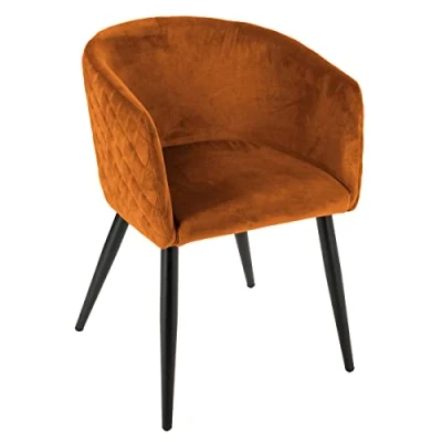 Afbeelding van Atmosphera Fauteuil Marlo amber fluweel