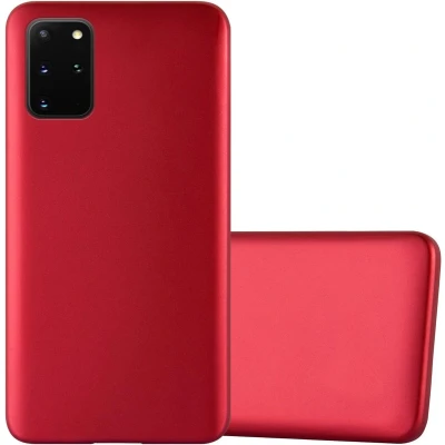 Afbeelding van Cadorabo Hoesje geschikt voor Samsung Galaxy S20 PLUS in METALLIC ROOD Beschermhoes gemaakt van flexibel TPU silicone Case Cover