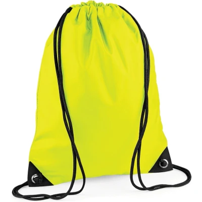 Afbeelding van Premium Gymsac Sporttas BagBase 11 Liter Fluorescent Yellow