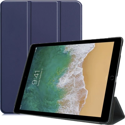 Afbeelding van imoshion Tablet Hoes Geschikt voor iPad Pro 12.9 (2017) Trifold Bookcase Donkerblauw /Donkerblauw