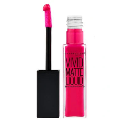 Afbeelding van Maybelline Vivid Matte Liquid 15 Electric Pink Roze Lippenstift