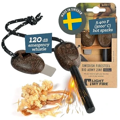 Afbeelding van Light My Fire Firesteel Bio Army Aansteker Cocoshell Bruin Overige Accessoires
