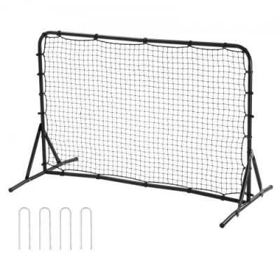 Image de VEVOR Filet de rebond rebondisseur football double face 182,8 x 121,9 cm fer