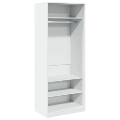 Afbeelding van vidaXL Kledingkast 80x50x200 cm bewerkt hout wit