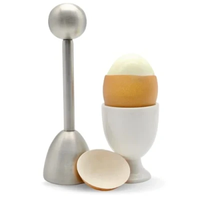 Afbeelding van parfait culinaryobjects(ico) ICO eierbeker van roestvrij staal en met eierschaal, eierdop