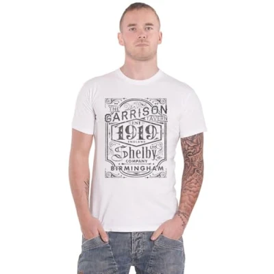 Afbeelding van Peaky Blinders Garrison Pub Heren T shirt S Wit