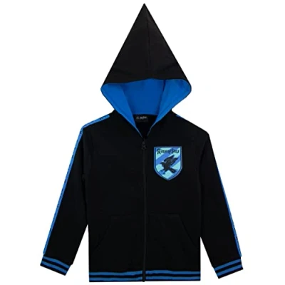 Afbeelding van HARRY POTTER Ravenclaw Hoodie met spitse capuchon, zwart.