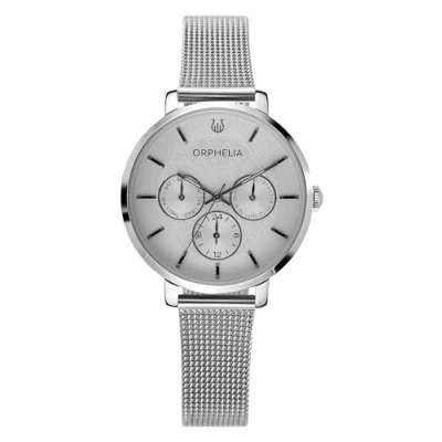 Afbeelding van Orphelia Derby Horloge silvercoloured, Dames, Maat: One Size, Silver coloured