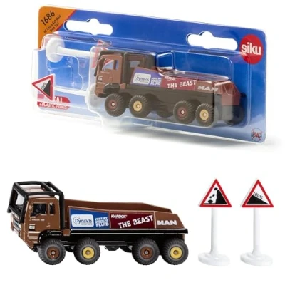 Afbeelding van Siku 1686 Hs Schoch 8X8 Man Truck Trial + 2 Borden