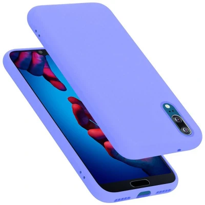 Afbeelding van Cadorabo Hoesje geschikt voor Huawei P20 in LIQUID LICHT PAARS Beschermhoes gemaakt van flexibel TPU silicone Case Cover