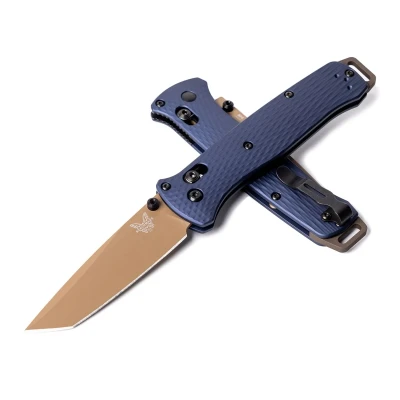 Afbeelding van Benchmade Zakmes Bailout Aluminium Tanto Crater Blue